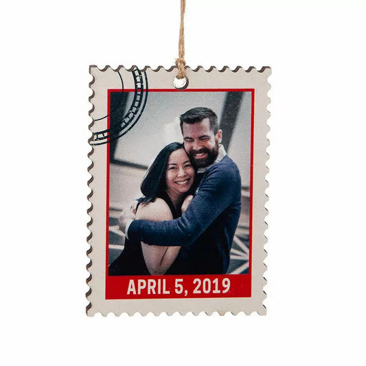 Personalized Photo Stamp Ornament